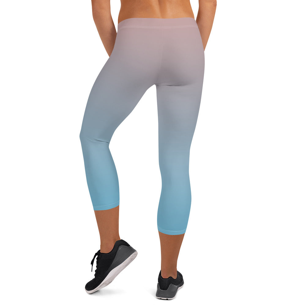 Rose Water FLAKOUT Sport Women's Capri Leggings - FLAKOUT