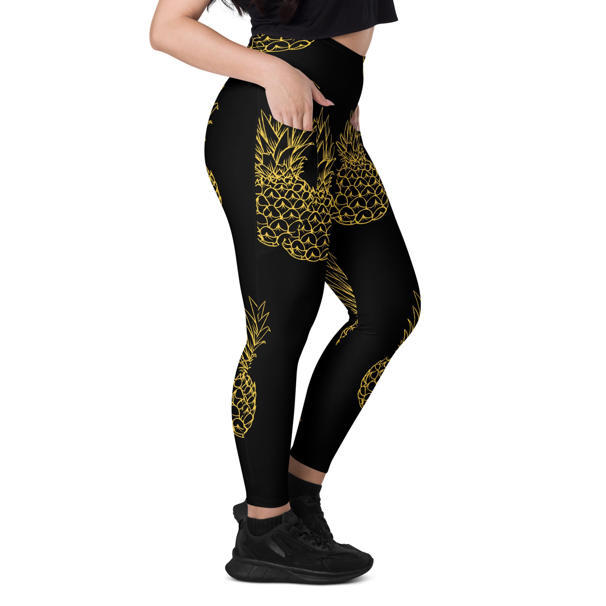 Pineapple Bliss Women's Leggings With Pockets - FLAKOUT