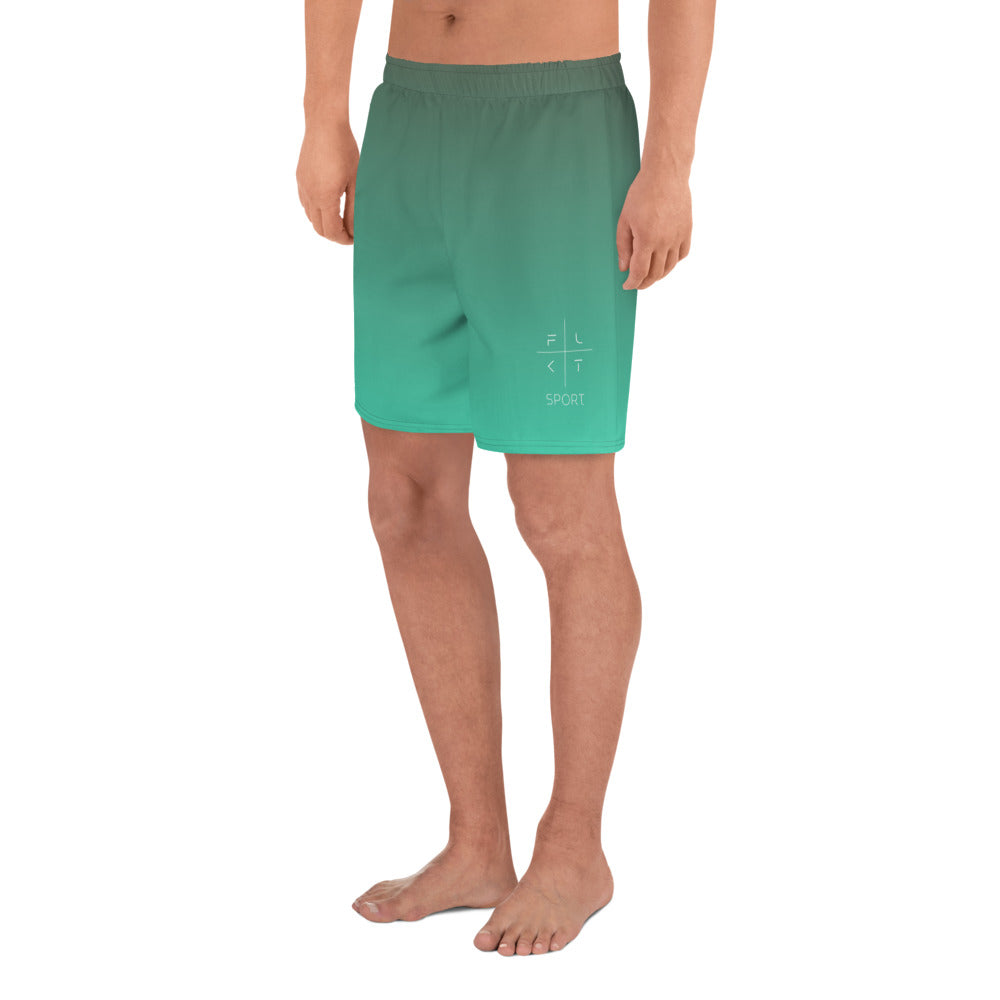 FLAKOUT Sport Ocean Breeze Men's Recycled Athletic Shorts - FLAKOUT