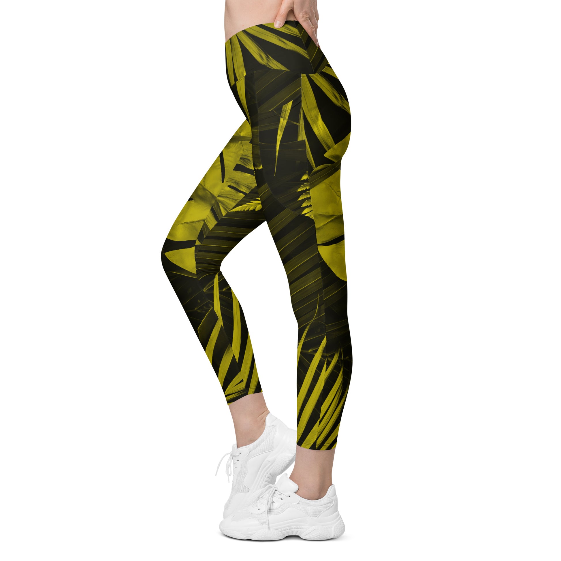 Yellowaze Women's Recycled Crossover Leggings With Pockets - FLAKOUT