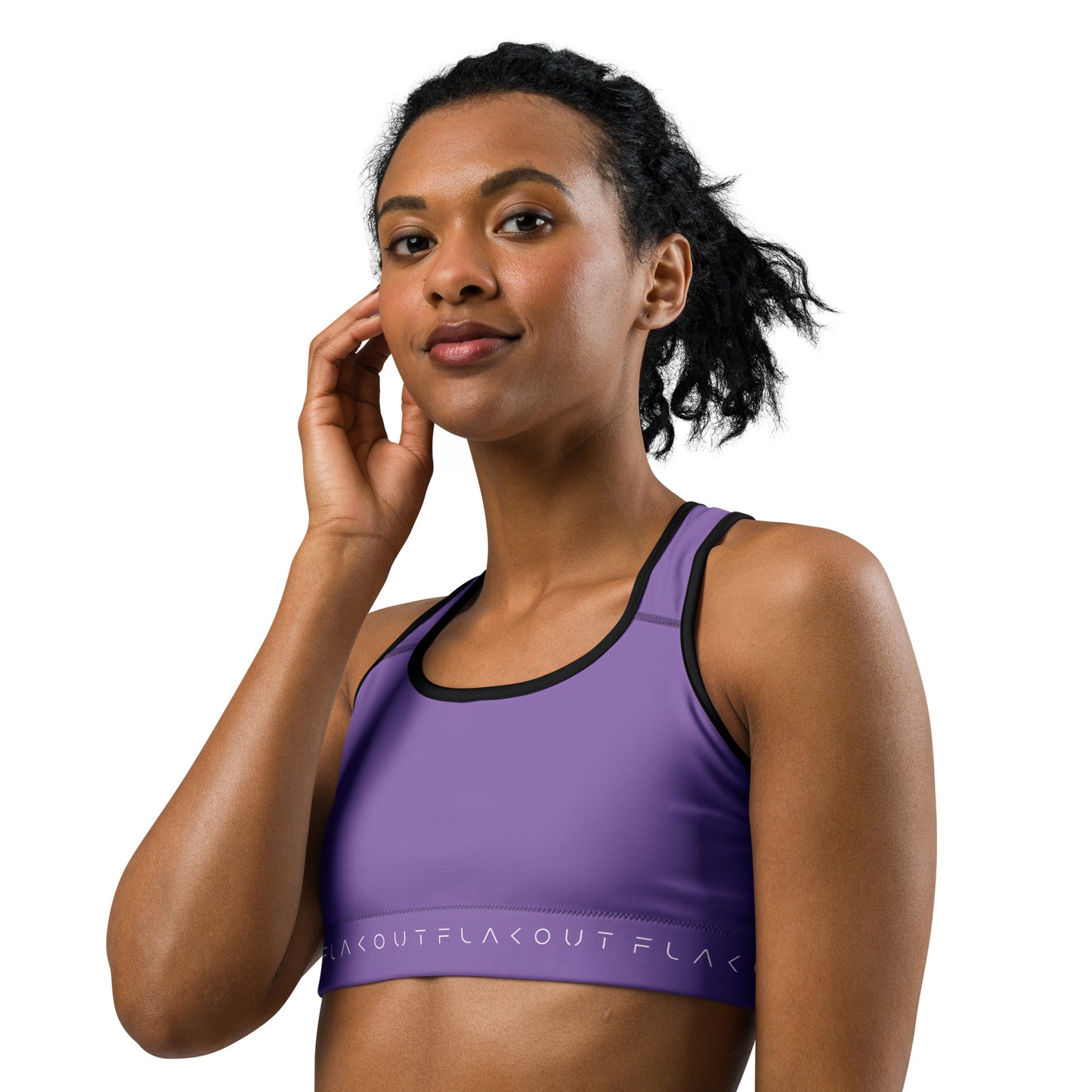 Lavender Ensemble Women's Sports Performance Bra - FLAKOUT