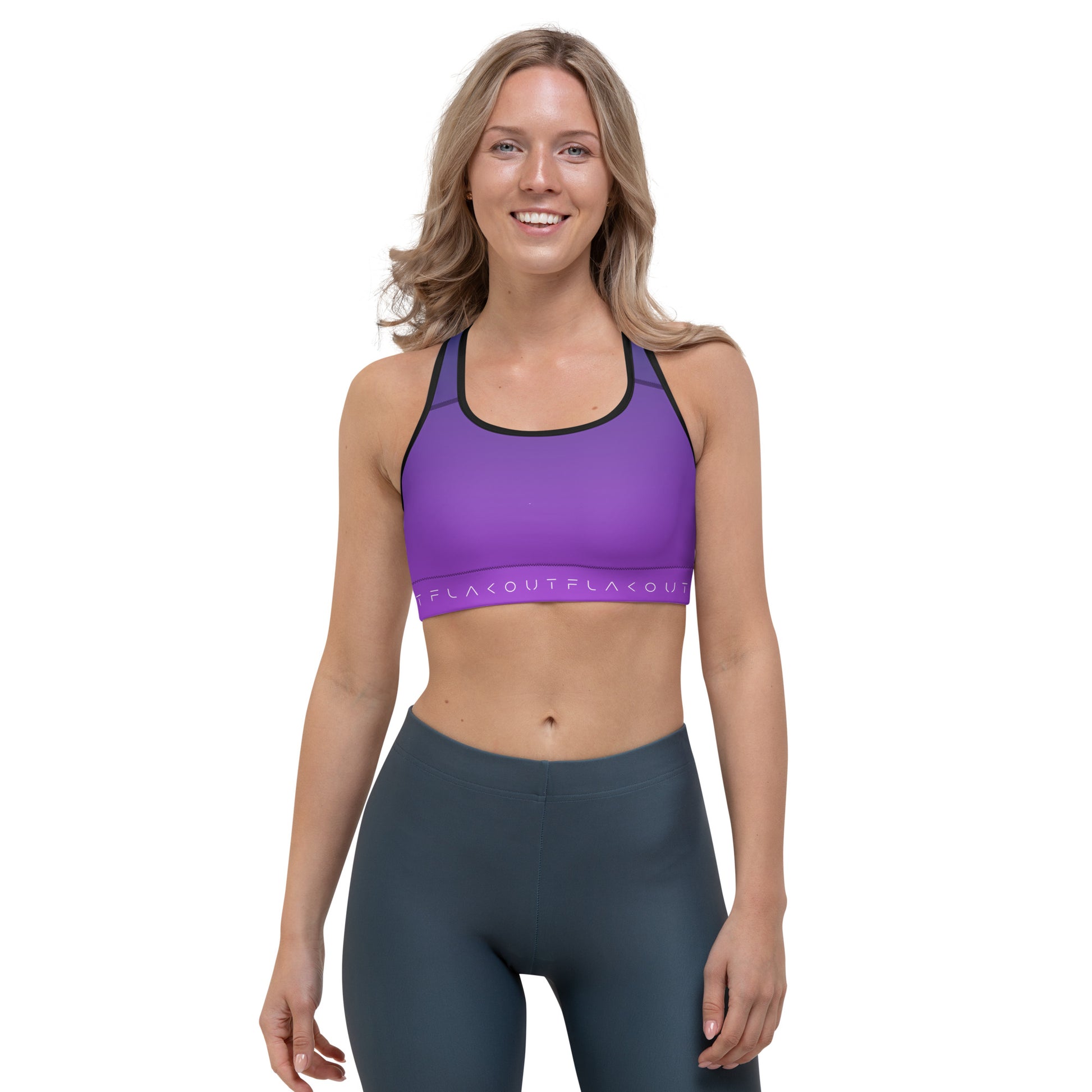 Lilac Twilight Women's Sports Performance Bra - FLAKOUT