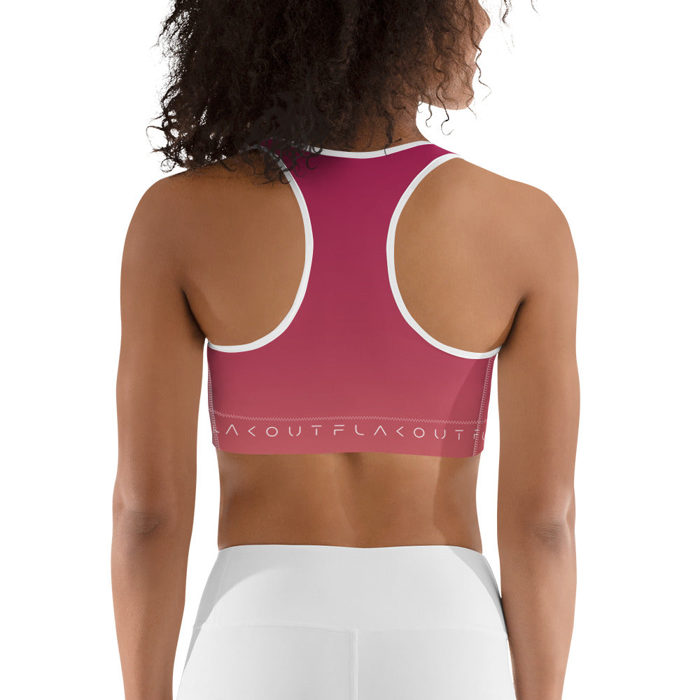 Rosewood Bloom Women's Sports Performance Bra - FLAKOUT