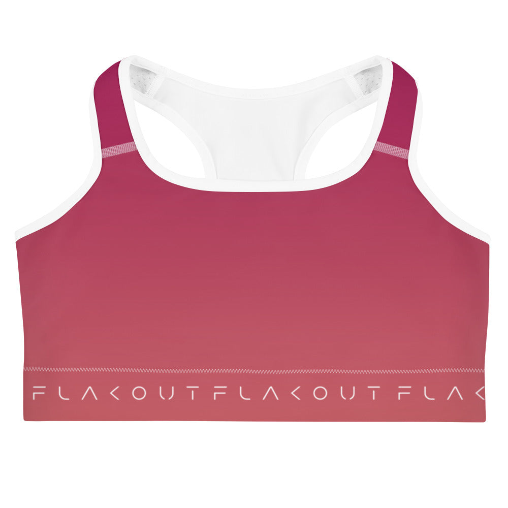 Rosewood Bloom Women's Sports Performance Bra - FLAKOUT