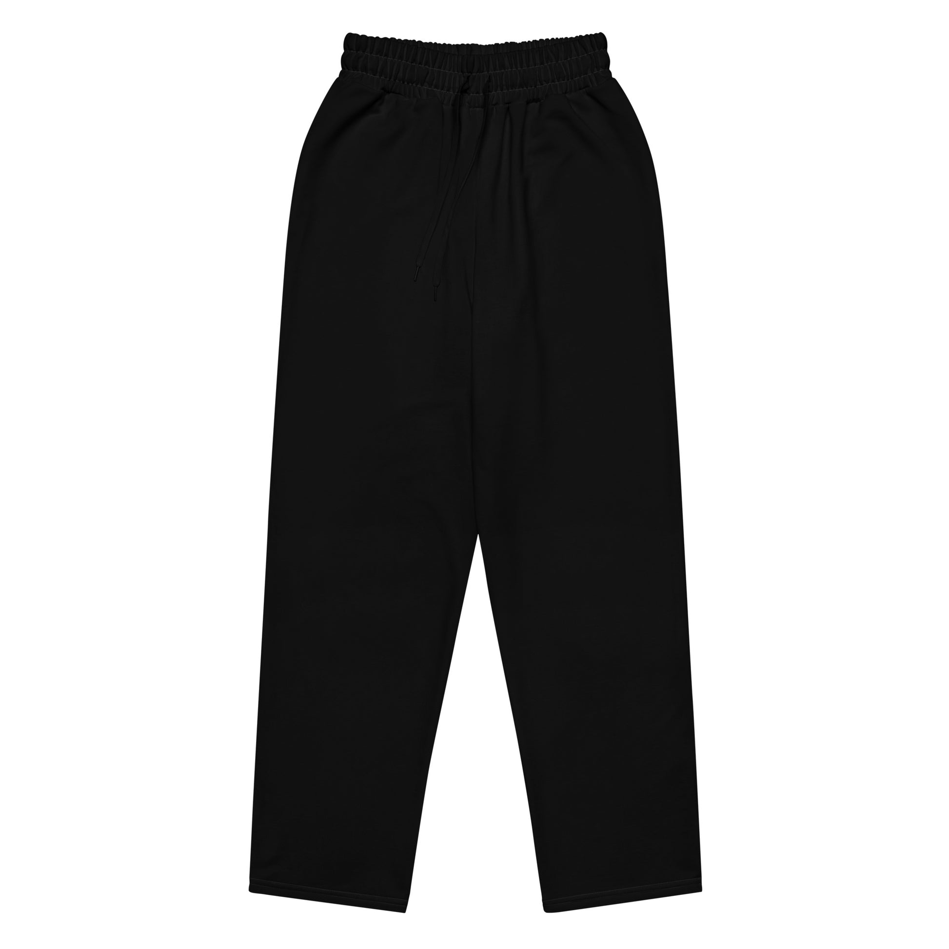 Unisex Wide-leg Recycled Joggers - Black - FLAKOUT