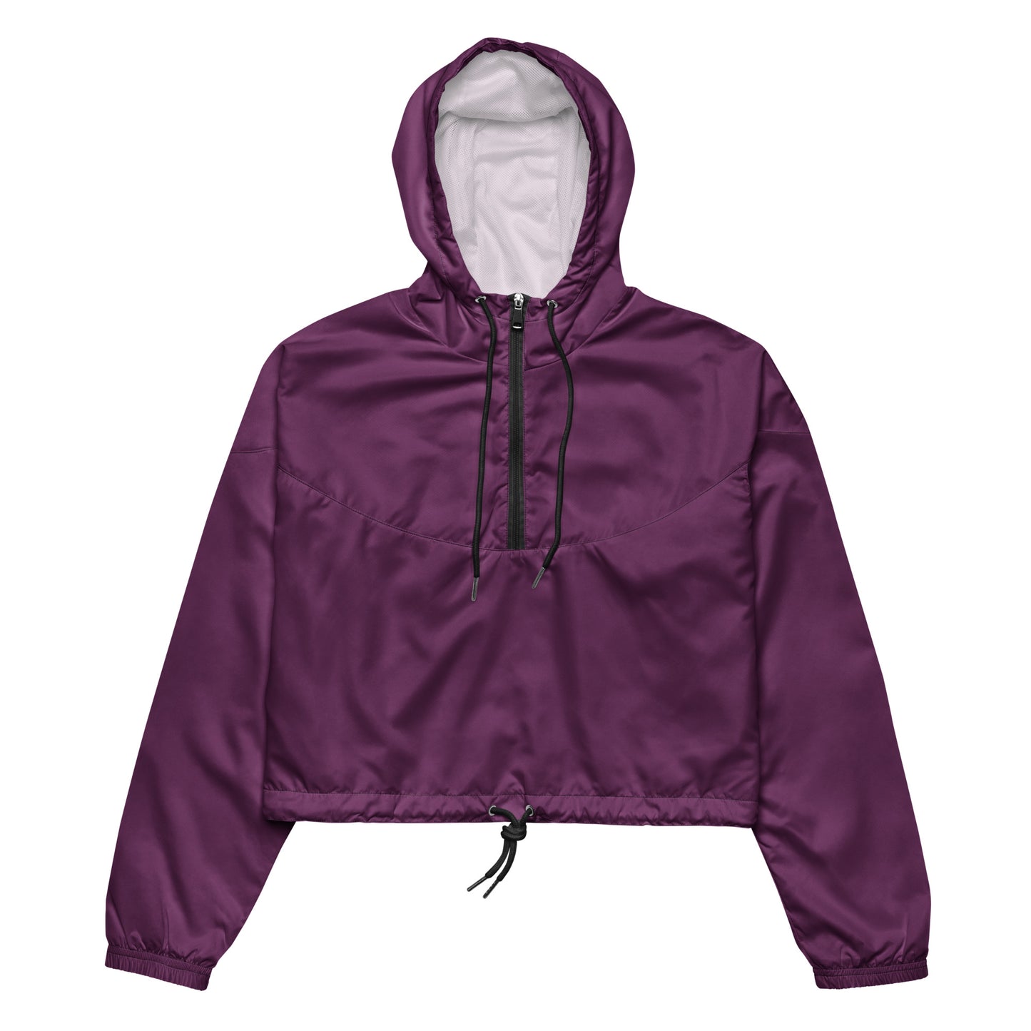 Palatinate Purple Women’s Cropped Windbreaker - FLAKOUT