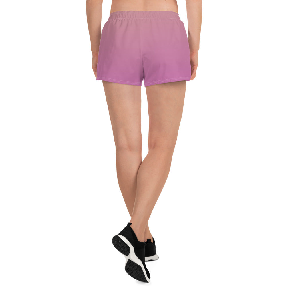 FLAKOUT Sport Rosy Twilight Women’s Recycled Athletic Shorts - FLAKOUT