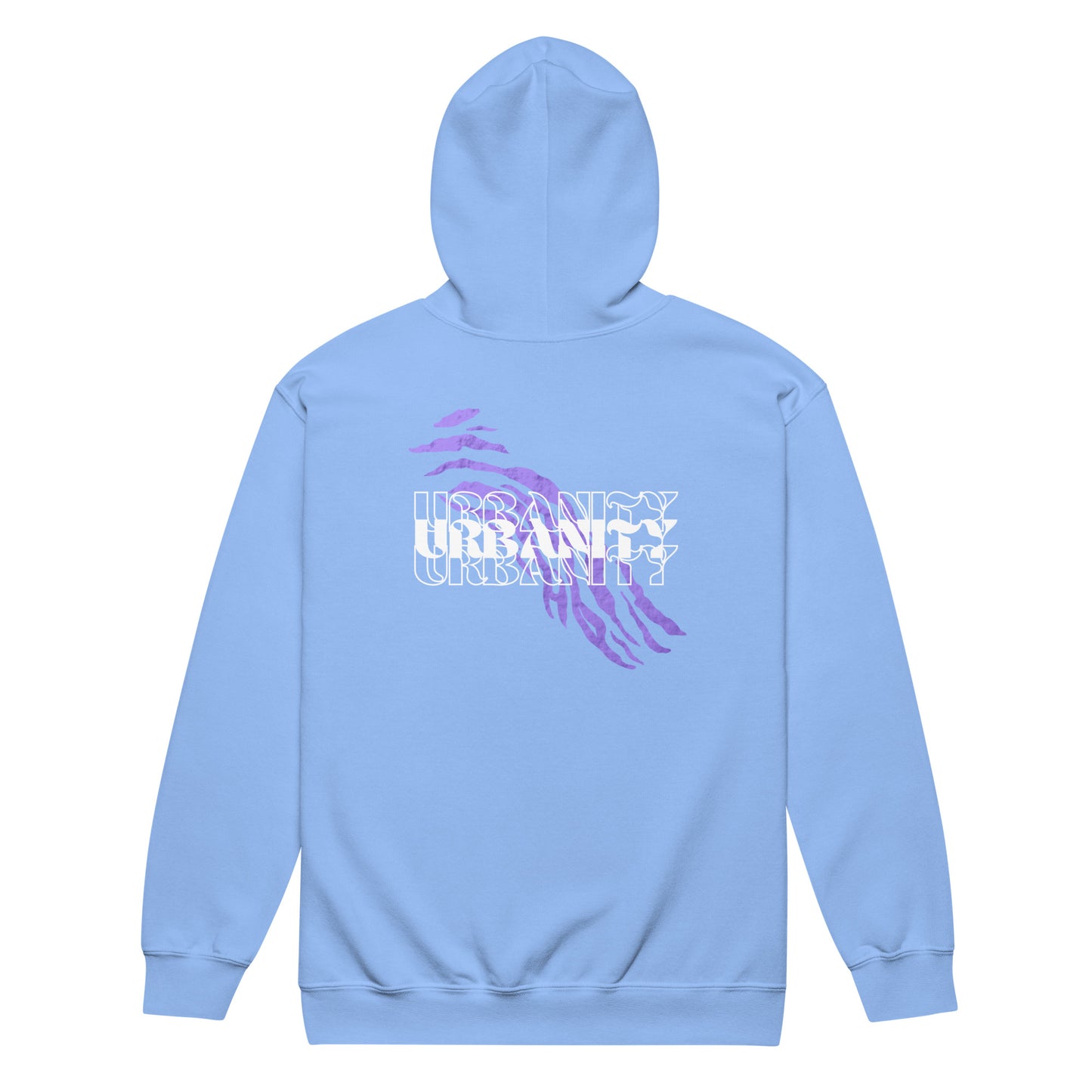 Streetwise Urbanity Heavy Harmony Fusion Zip Hoodie - Carolina Blue - FLAKOUT