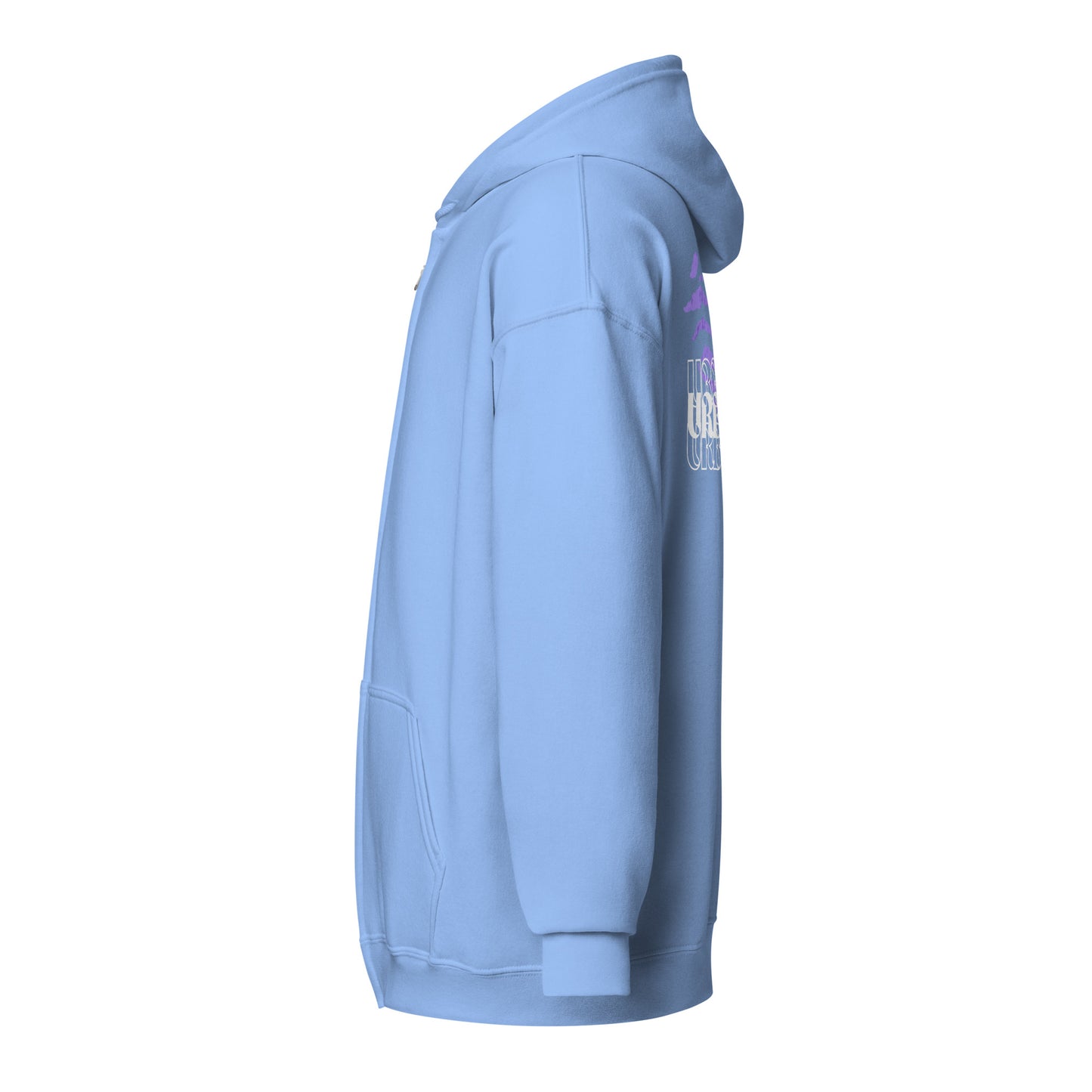 Streetwise Urbanity Heavy Harmony Fusion Zip Hoodie - Carolina Blue - FLAKOUT