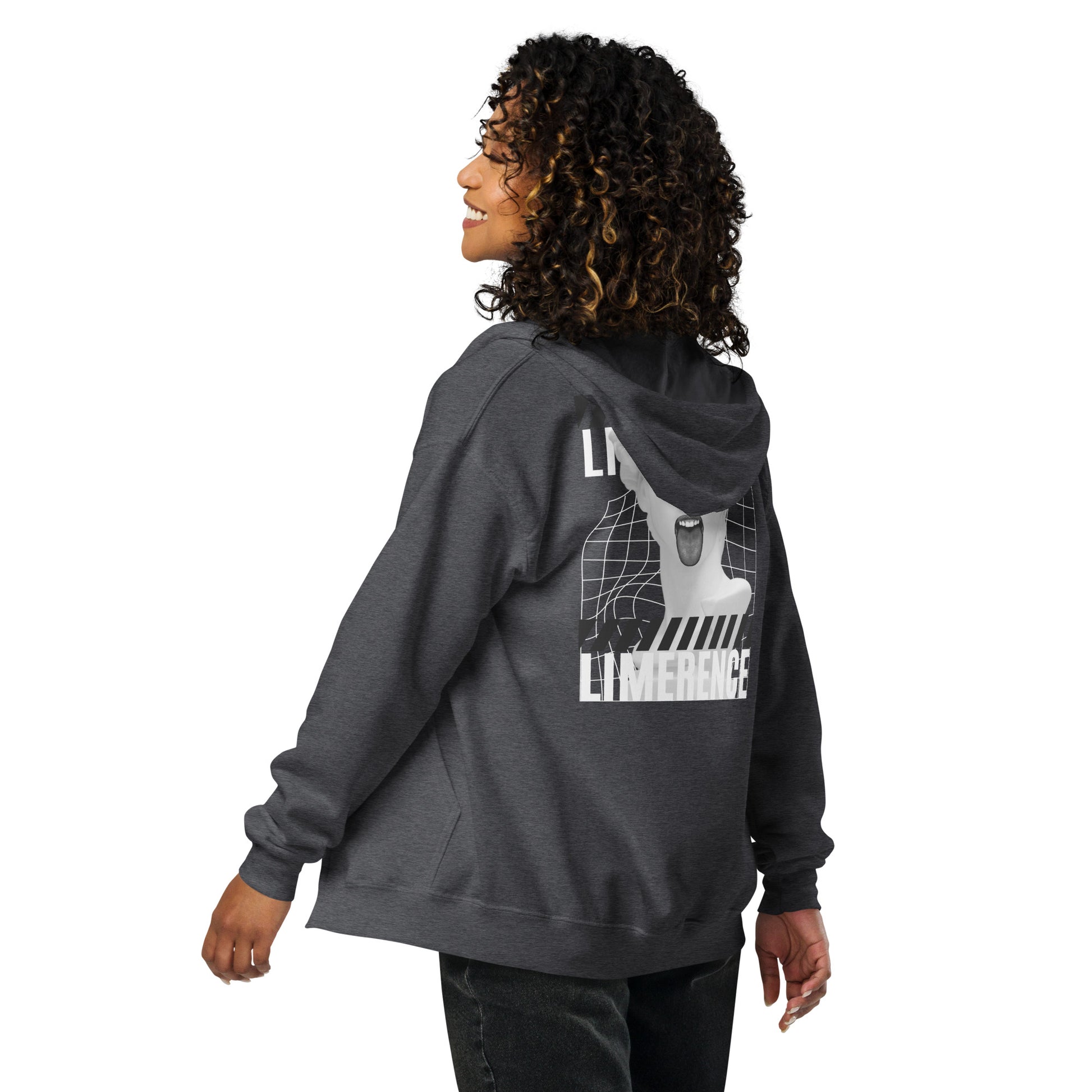 Limerence Heavy Harmony Fusion Zip Hoodie - Dark Heather - FLAKOUT