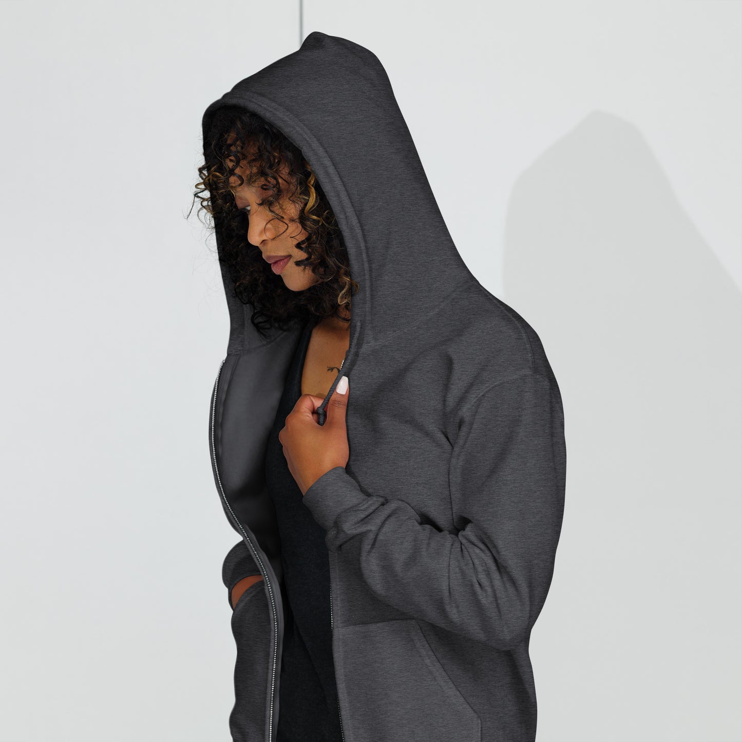 Limerence Heavy Harmony Fusion Zip Hoodie - Dark Heather - FLAKOUT