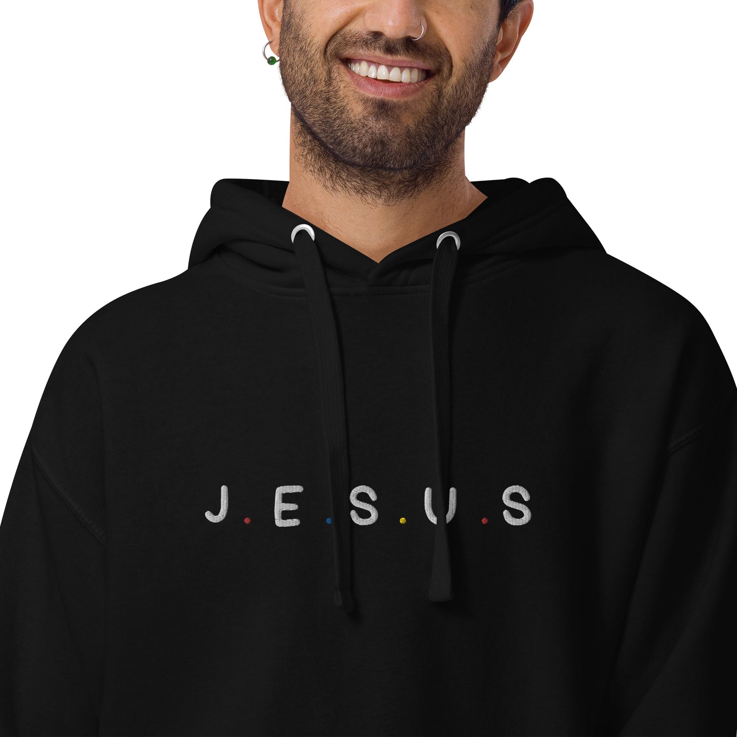 J.E.S.U.S Embroidered Unisex Hoodie - FLAKOUT