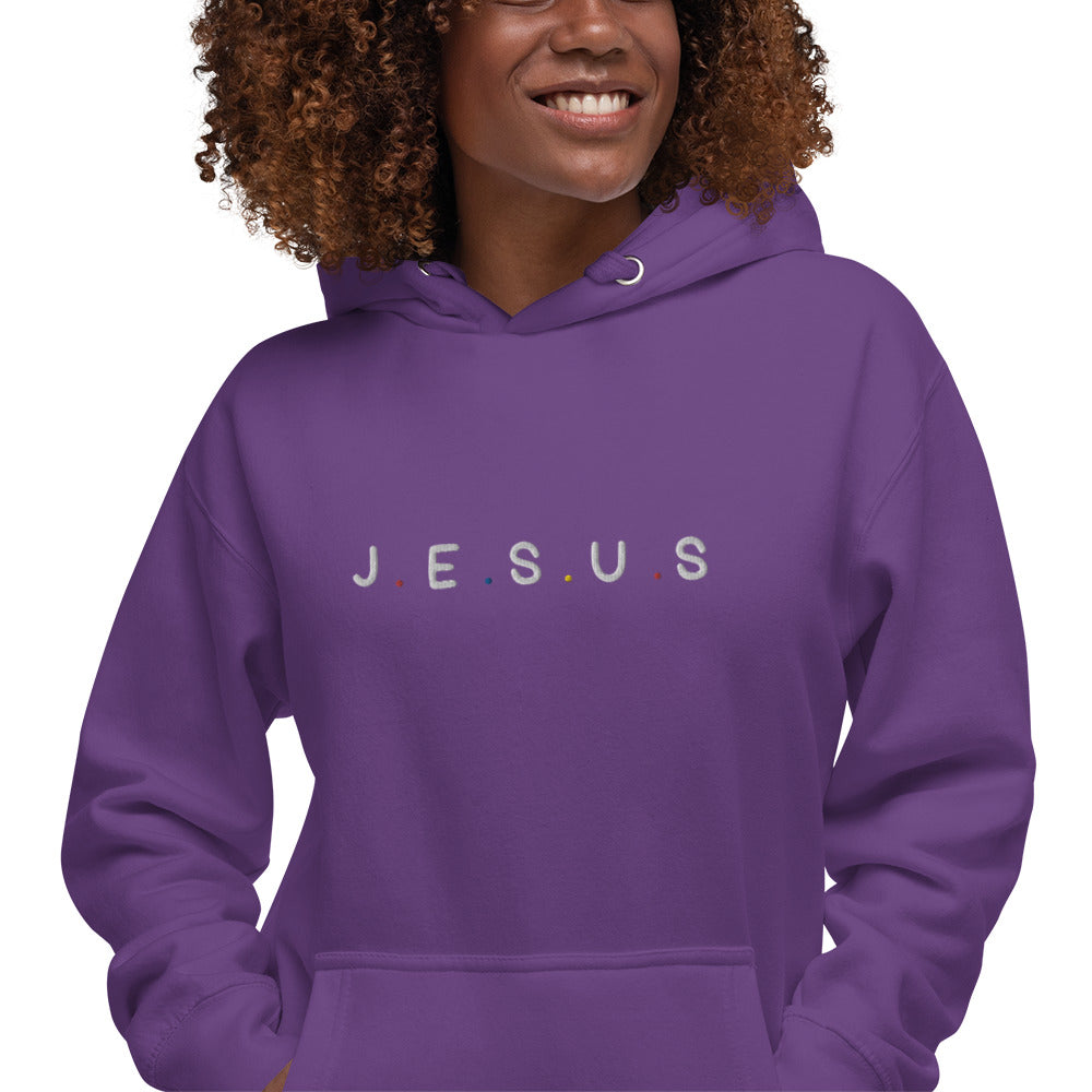 J.E.S.U.S Embroidered Unisex Hoodie - FLAKOUT