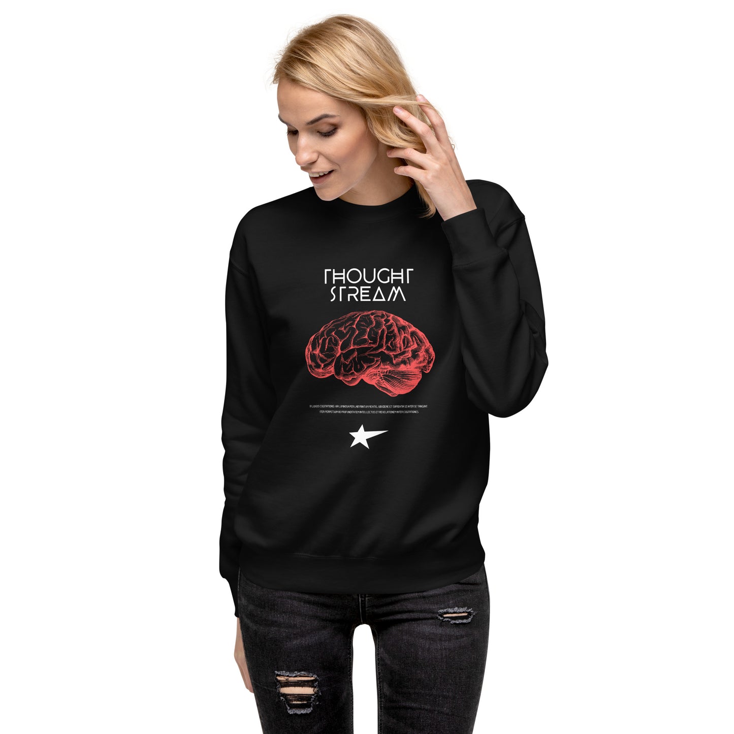 Thought Stream Unisex Fleece Sweatshirt - FLAKOUT