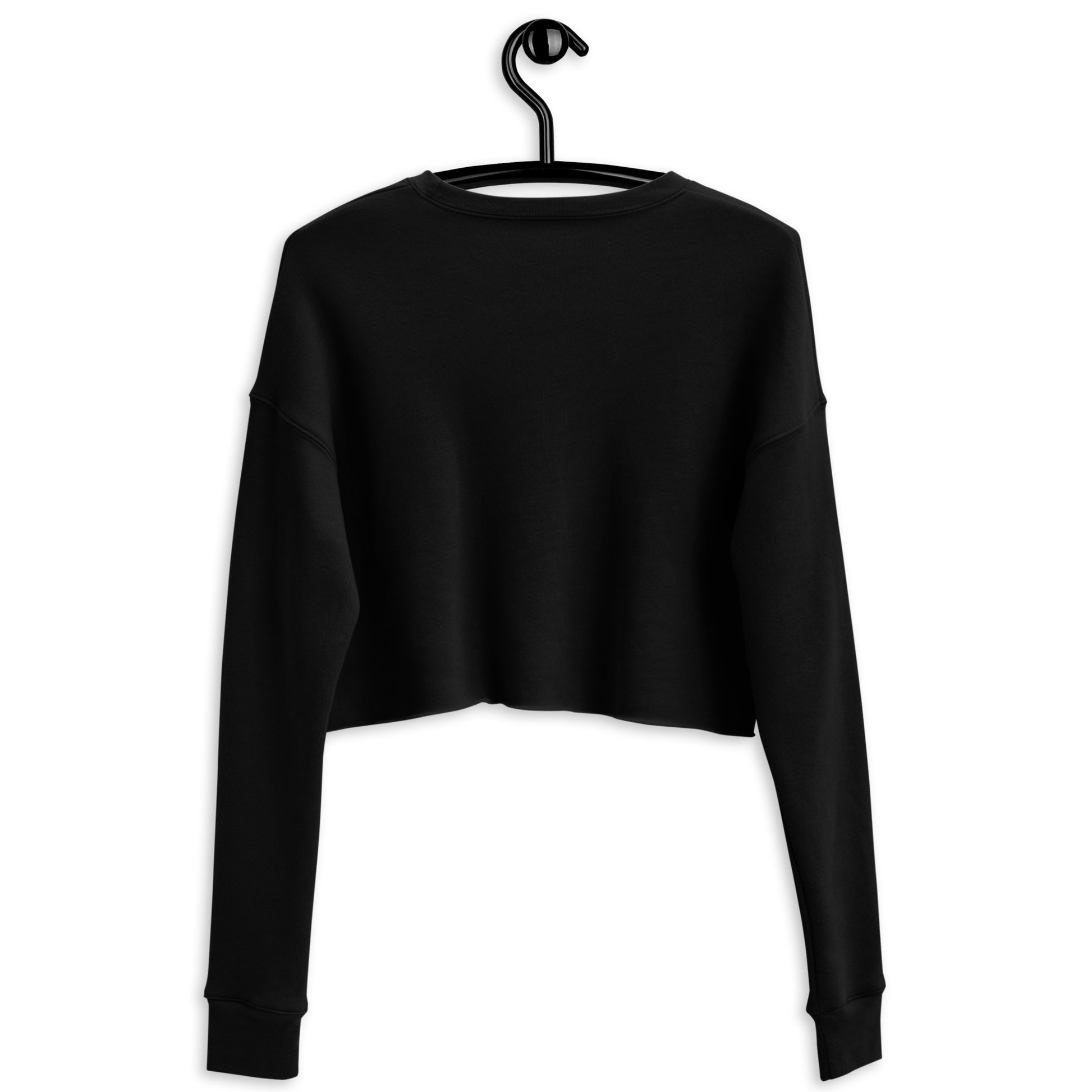 Astronaut Women's Crop Sweatshirt - Black - FLAKOUT