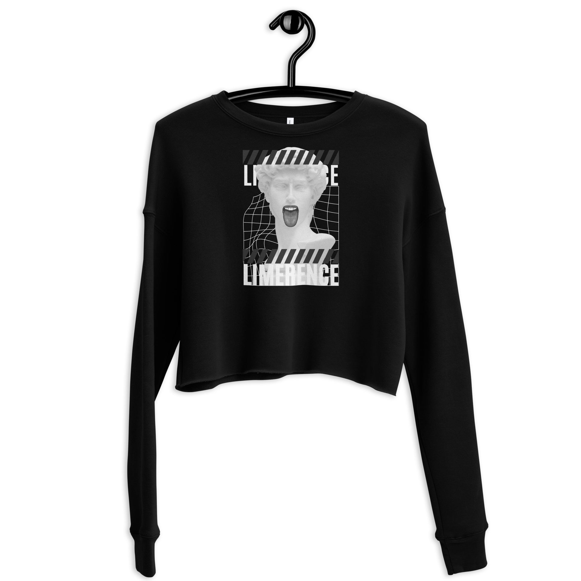 Limerence Women's Crop Sweatshirt - Black - FLAKOUT