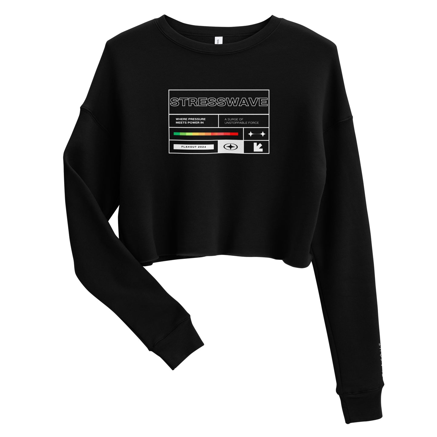 Stresswave Women's Crop Sweatshirt - FLAKOUT