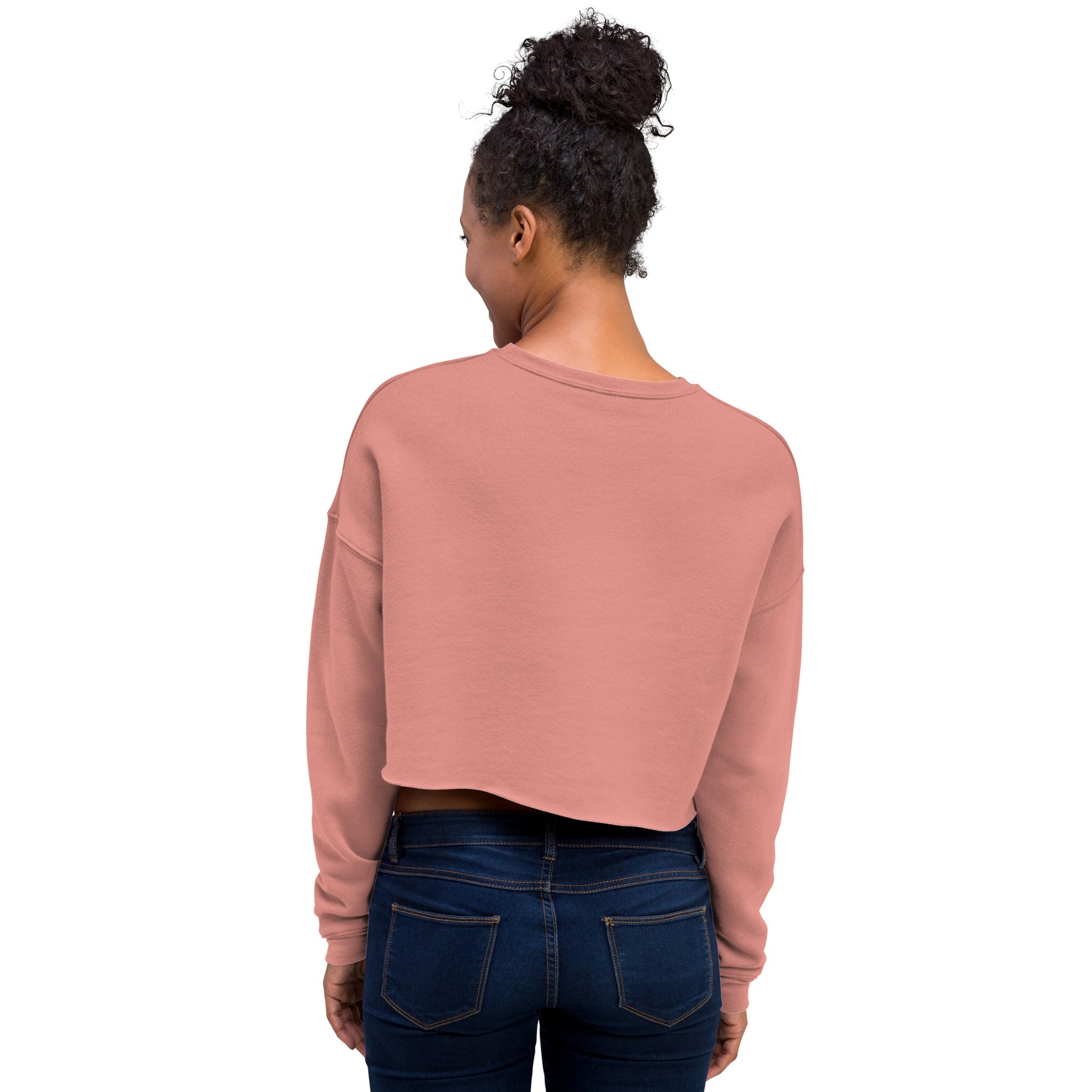 Gorgeous Opullent Allure Women's Crop Sweatshirt - Mauve - FLAKOUT