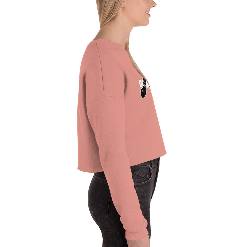 Gorgeous Opullent Allure Women's Crop Sweatshirt - Mauve - FLAKOUT