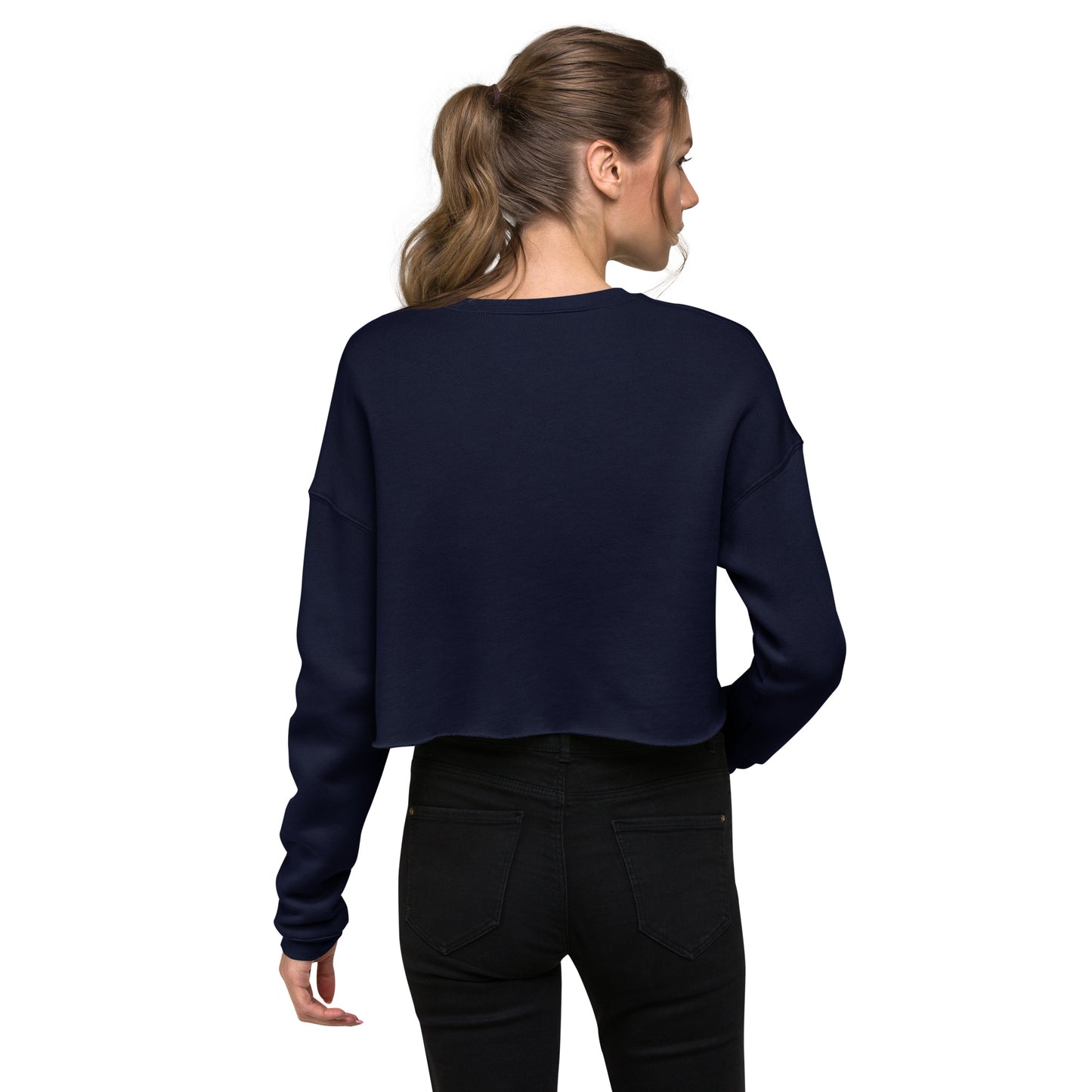 Fly High Voyager Women's Crop Sweatshirt - Navy - FLAKOUT