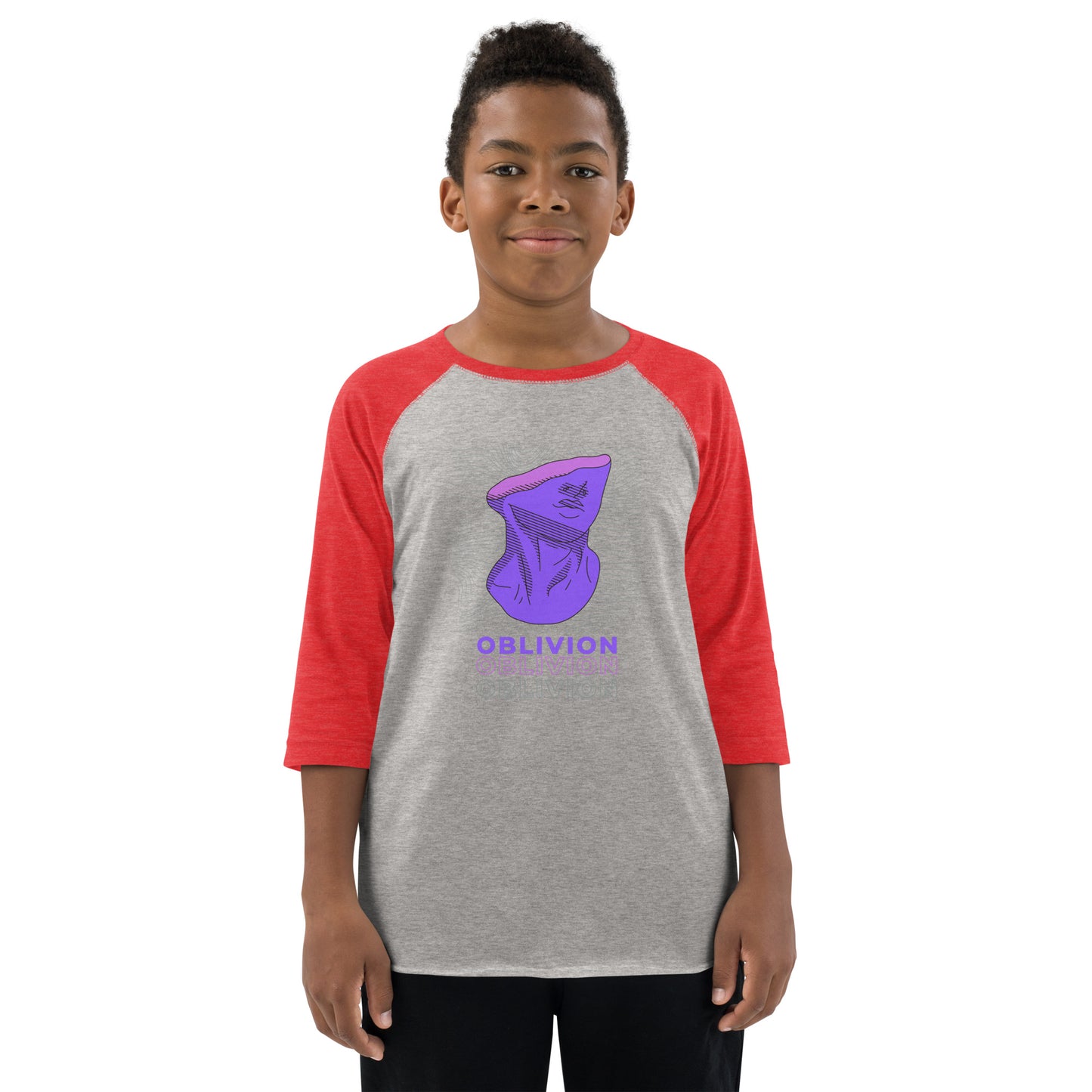 Violet Veil Of Oblivion Kid's Long Sleeve Shirt - FLAKOUT