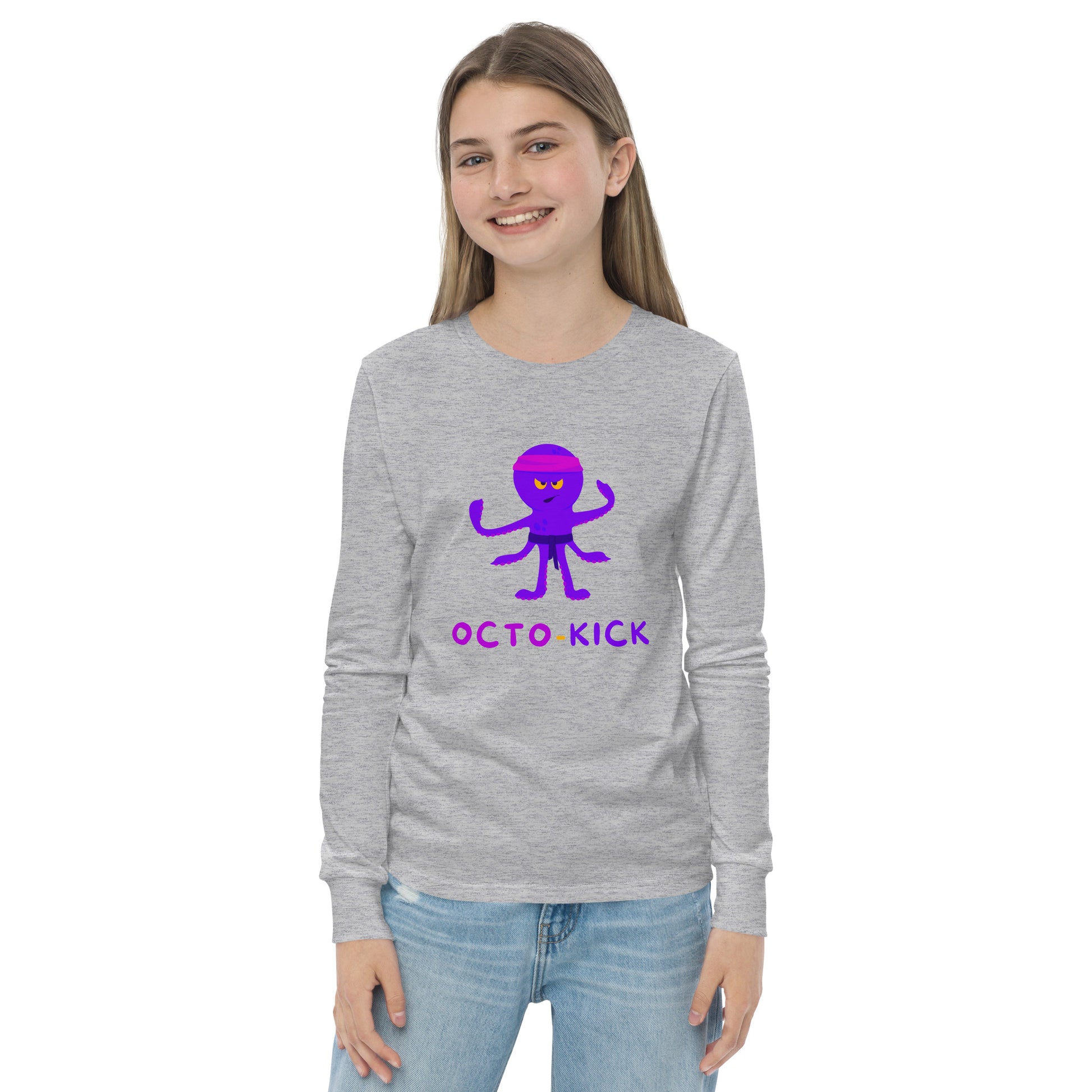 Octo-Kick Unisex Kid's Long Sleeve Tee - FLAKOUT