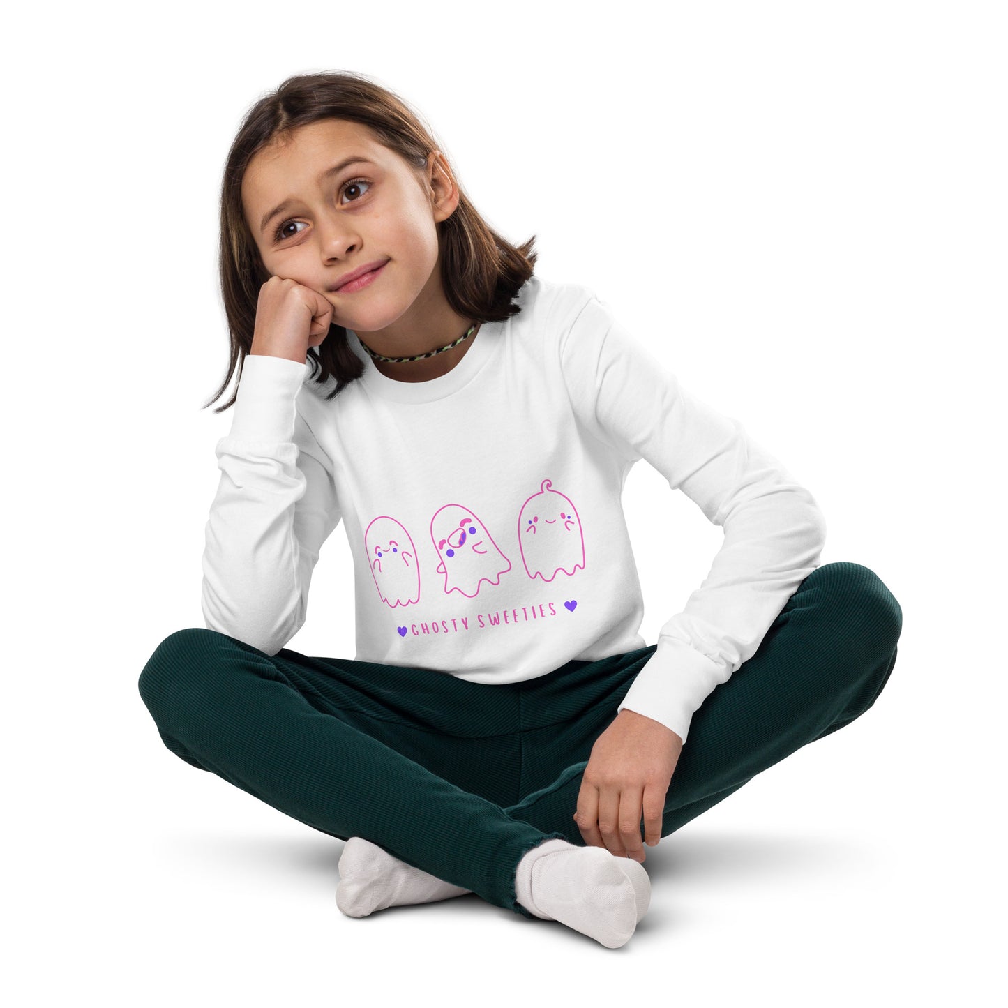 Ghosty Sweeties Girl's Long Sleeve Tee - FLAKOUT