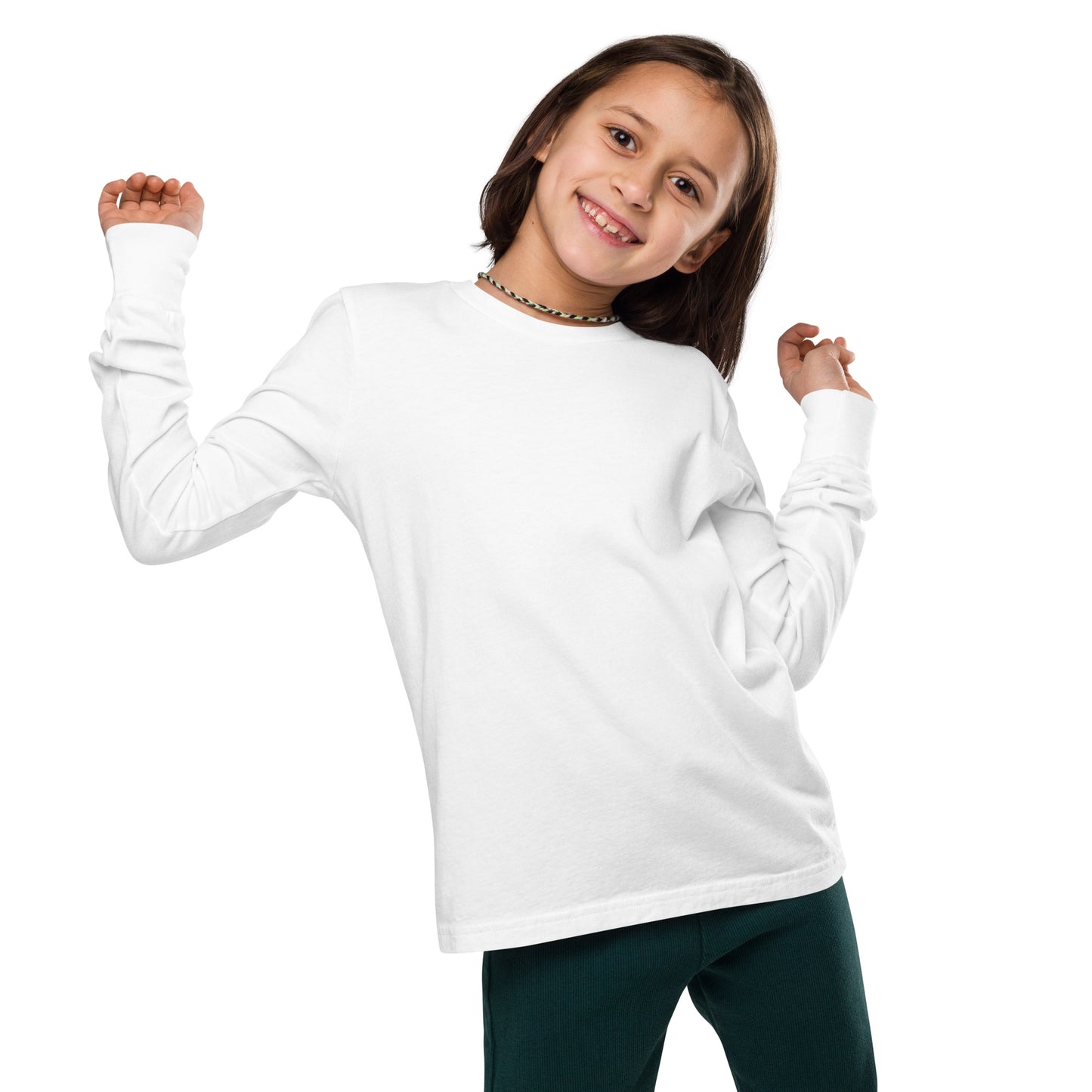 Halo Up, Smile On Unisex Kid's Long Sleeve Tee - FLAKOUT