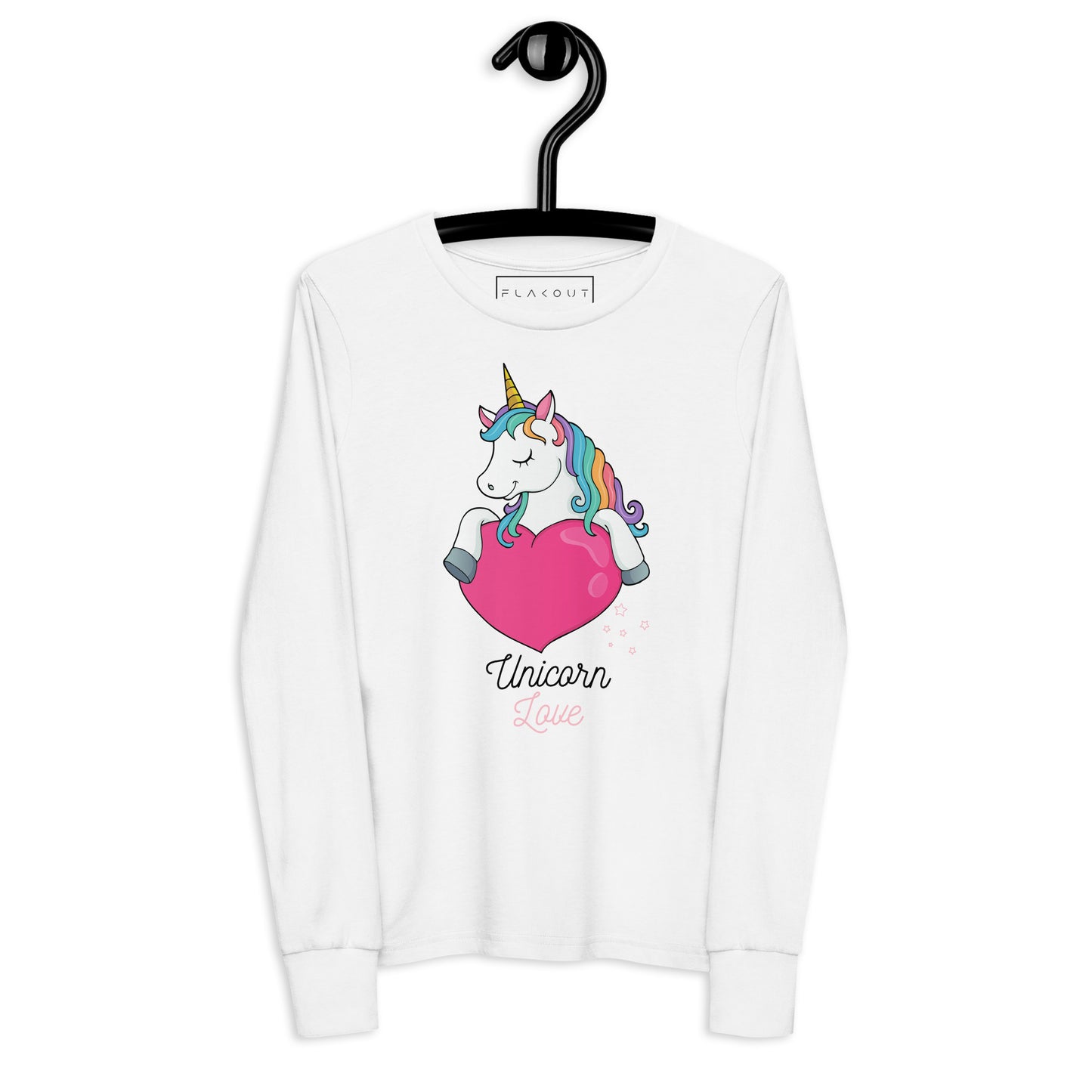 Unicorn Love Girl's Long Sleeve Tee - FLAKOUT