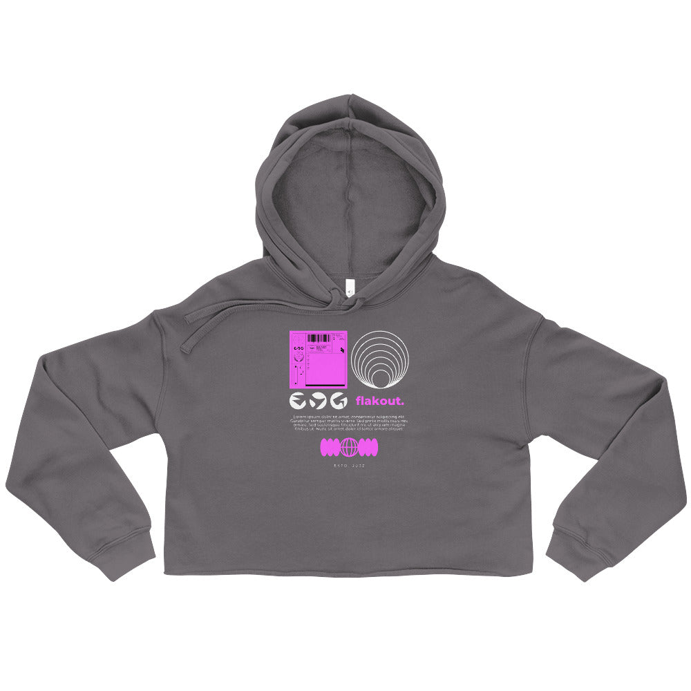 Women's Crop Hoodie flakout. - FLAKOUT