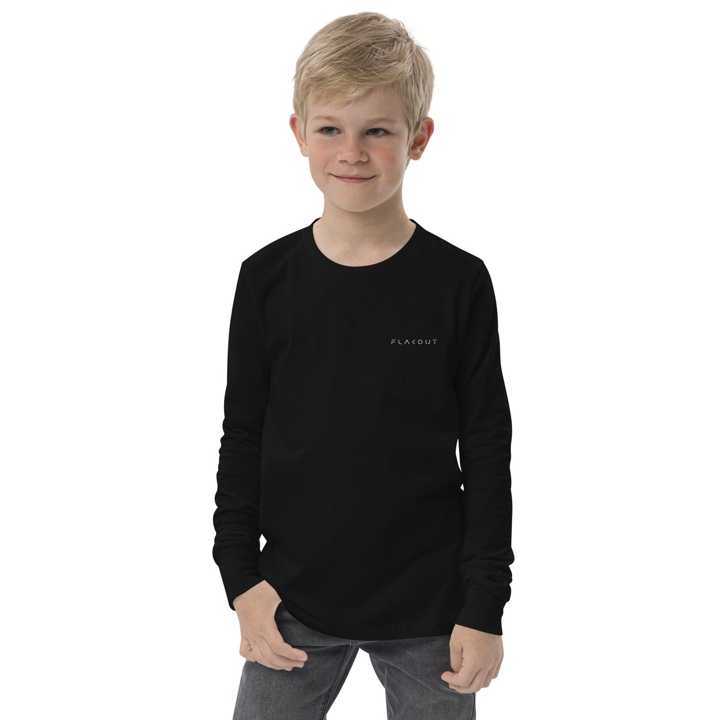 Youth Long Sleeve Tee FLAKOUT Logo - FLAKOUT