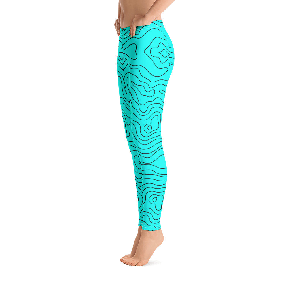 Blue Abyss Women's Leggings - FLAKOUT