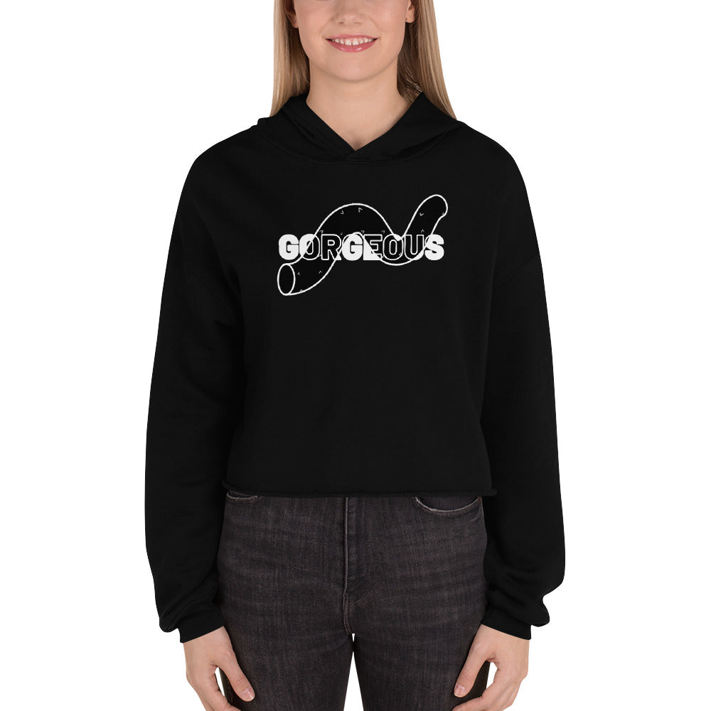 Gorgeous Opulent Allure Women's Crop Hoodie - FLAKOUT